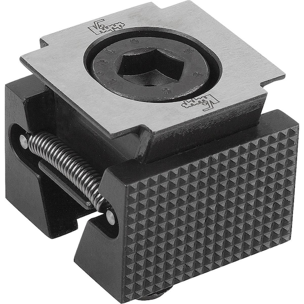 Wedge Clamp Narrow, Serrated B=24, Carbon Steel Black Hardened